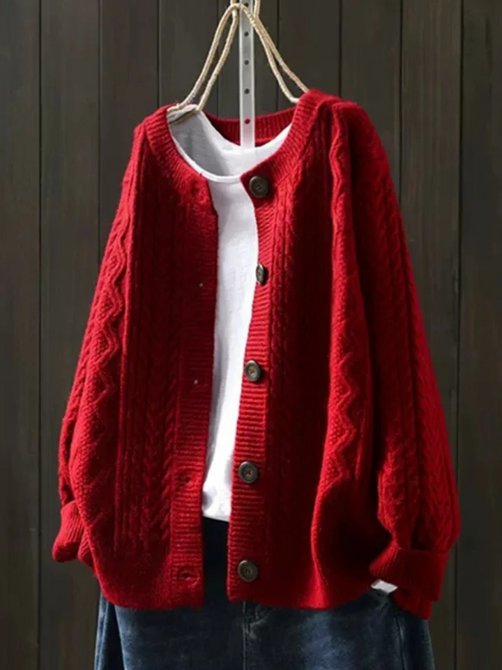 Lorenza | Cable Knit Cardigan