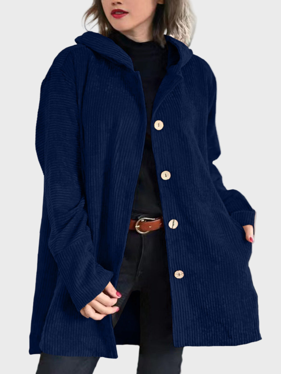 Indie | Corduroy Hooded Jacket