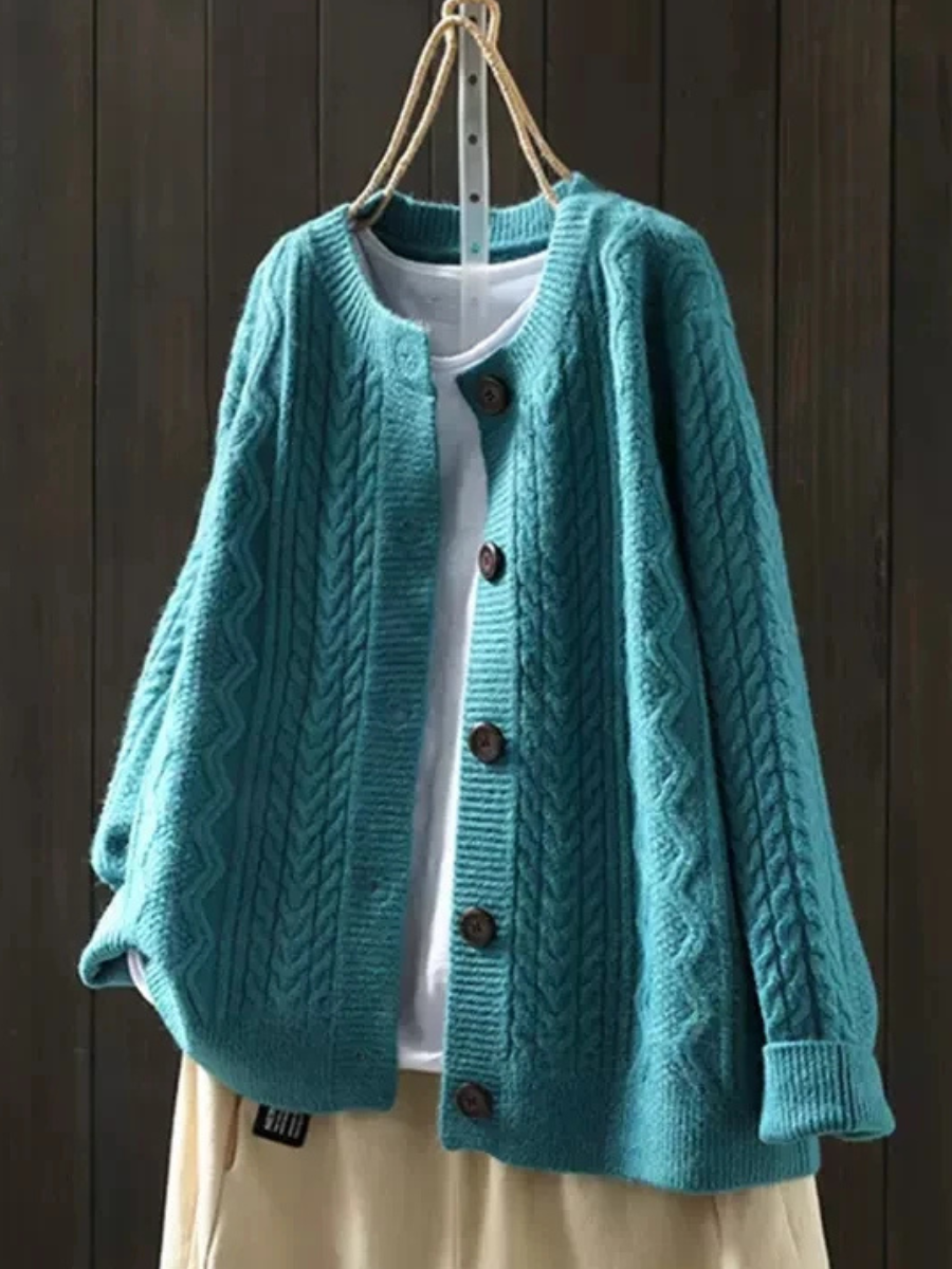 Lorenza | Cable Knit Cardigan