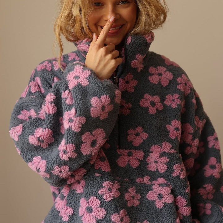 Daisy™ | Cozy Floral Fleece Pullover