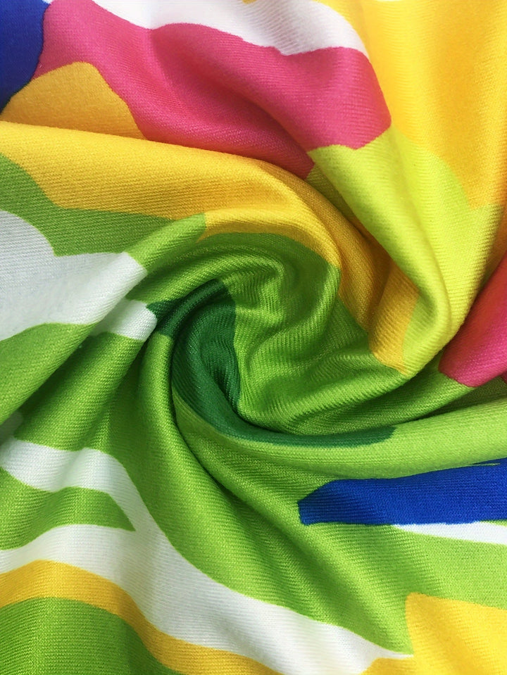 Lindsay | Colorful Dress in Plus Size