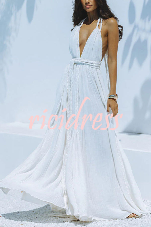 Faelina – Maxi Bandage Dress with Open Back