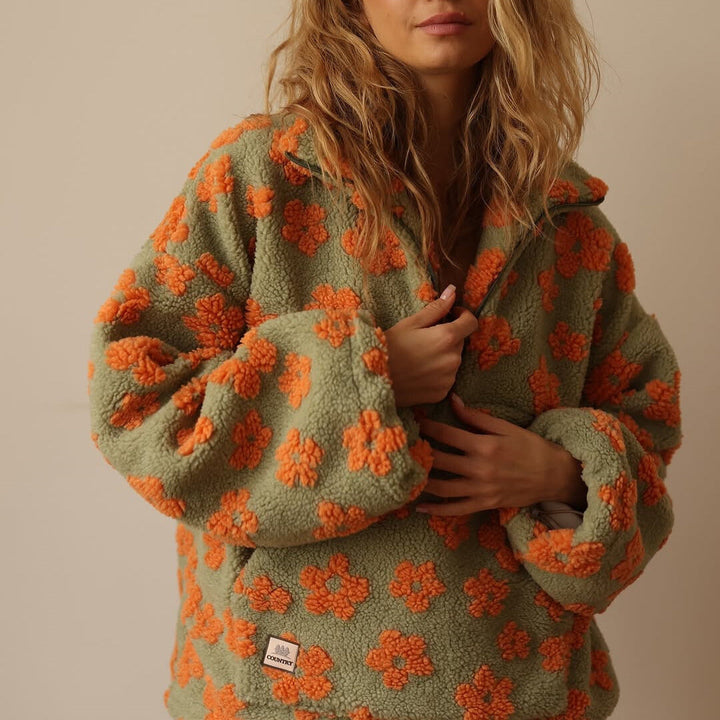 Daisy™ | Cozy Floral Fleece Pullover