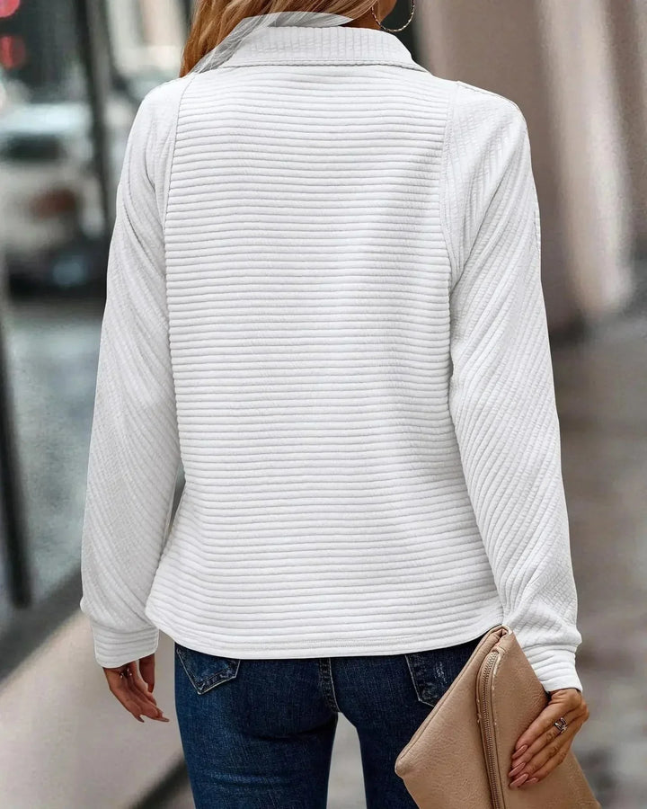 Celeste™ Ribbed Zip Sweater