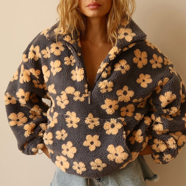Daisy™ | Cozy Floral Fleece Pullover