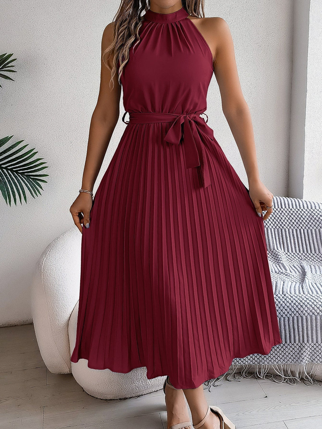 Kelina - Vintage Summer Dress with Waist Ruching