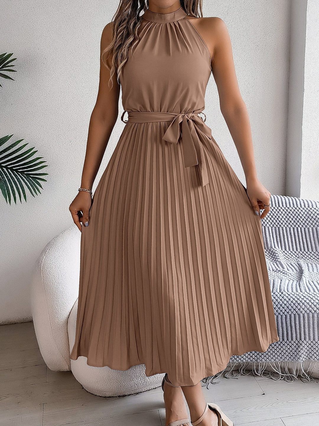 Kelina - Vintage Summer Dress with Waist Ruching