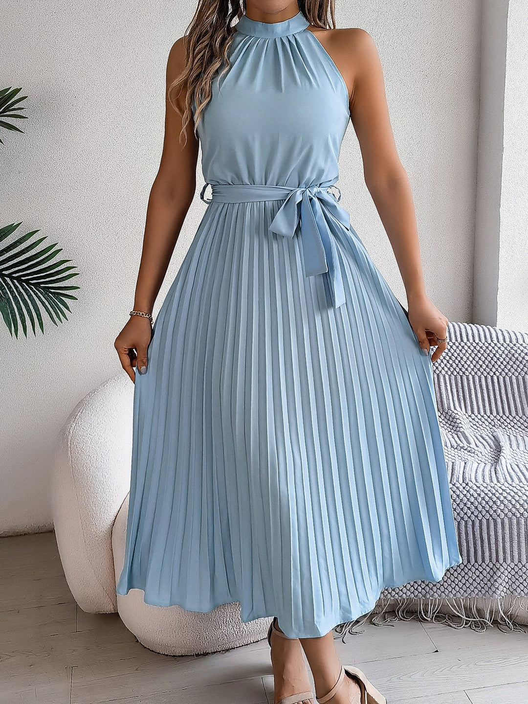 Kelina - Vintage Summer Dress with Waist Ruching