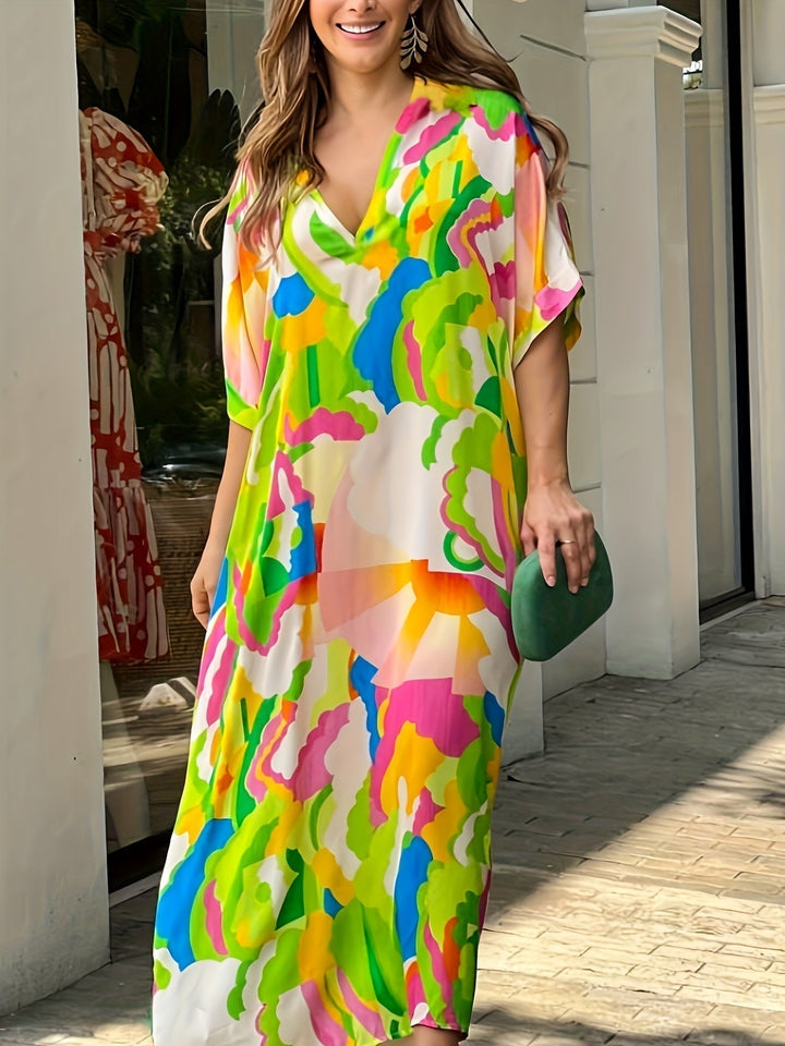 Lindsay | Colorful Dress in Plus Size