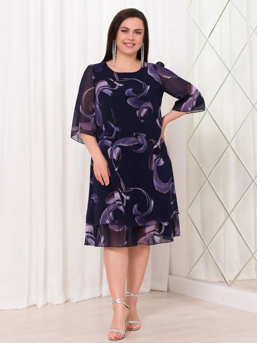 Harper | Plus Size Tourbillon Dress
