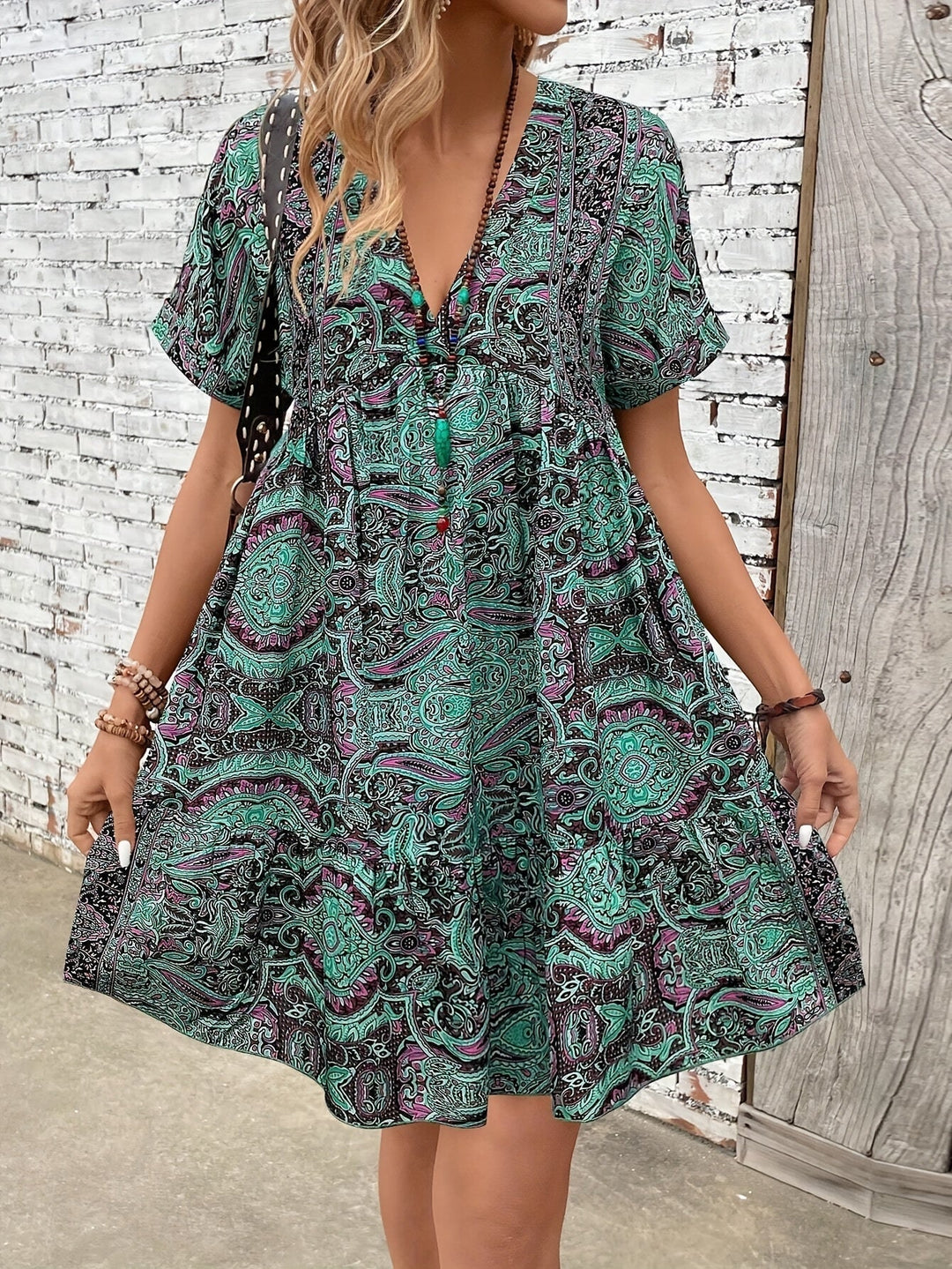 Sabrina | Plus Size Short Sleeve Dress